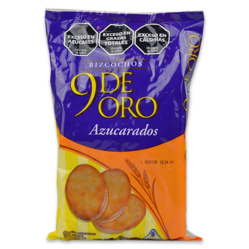 Bizcochos 9 de Oro Azucarados, 210 g